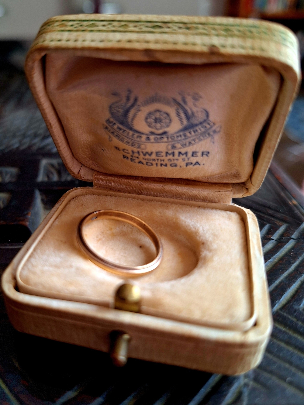 Vintage 14K Gold Ring Size 5.75 Arthur Schwemmer Jeweler PA w/ Original Box - Picture 2 of 8